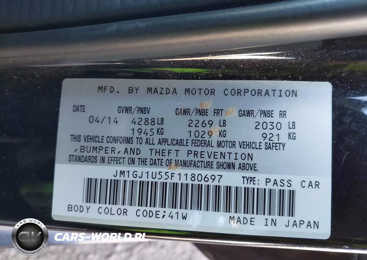 2015 Mazda Mazda6 I Sport VIN:JM1GJ1U55F1180697 - 9
