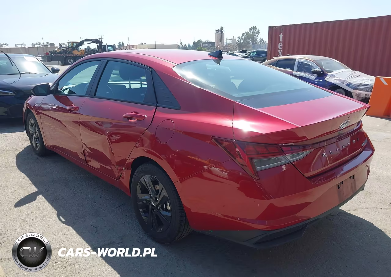 2023 Hyundai Elantra Hybrid Blue VIN:KMHLM4AJ9PU044903 - 3