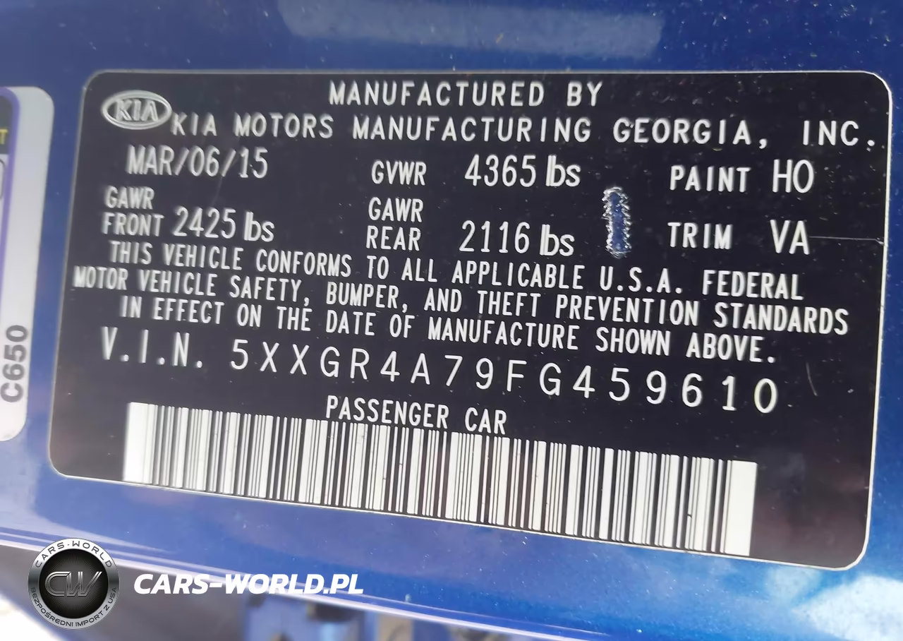 2015 Kia Optima Sx VIN:5XXGR4A79FG459610 - 9