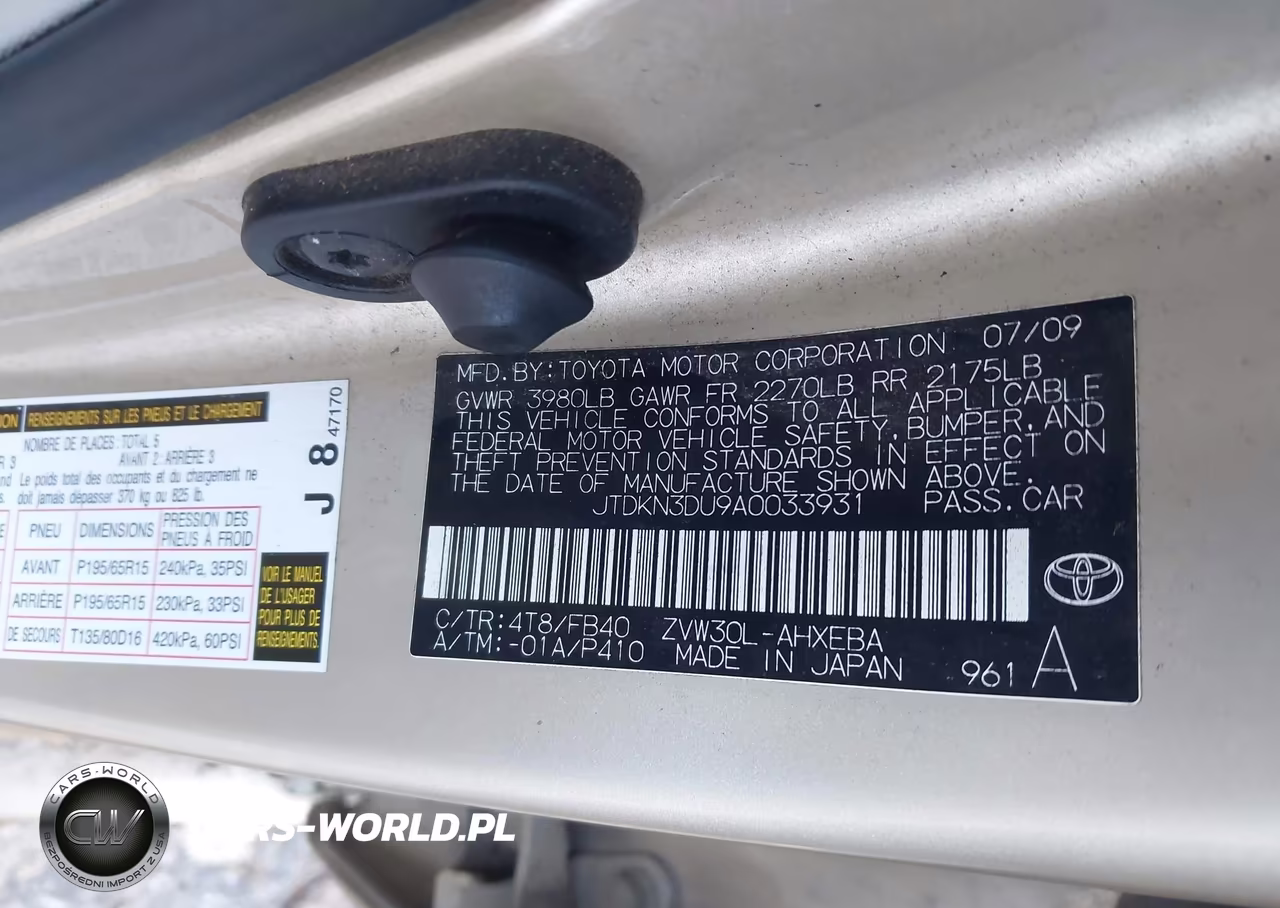 2010 Toyota Prius Iii VIN:JTDKN3DU9A0033931 - 9