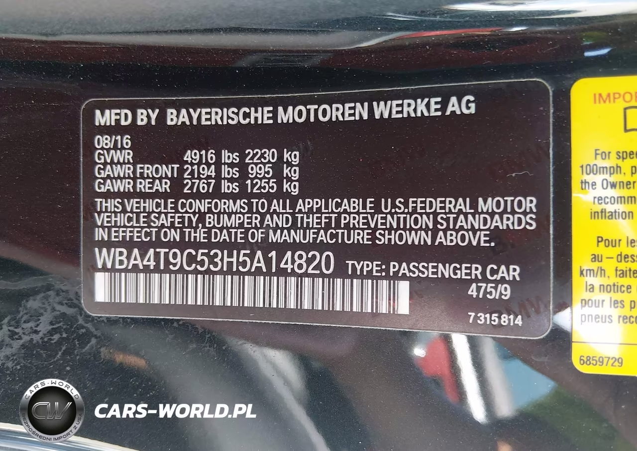 2017 BMW 440I VIN:WBA4T9C53H5A14820 - 9
