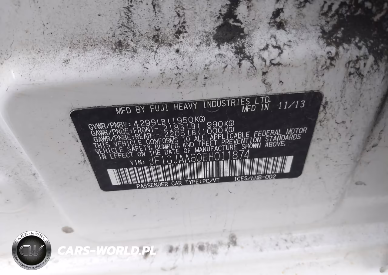 2014 Subaru Impreza 2.0I VIN:JF1GJAA60EH011874 - 9