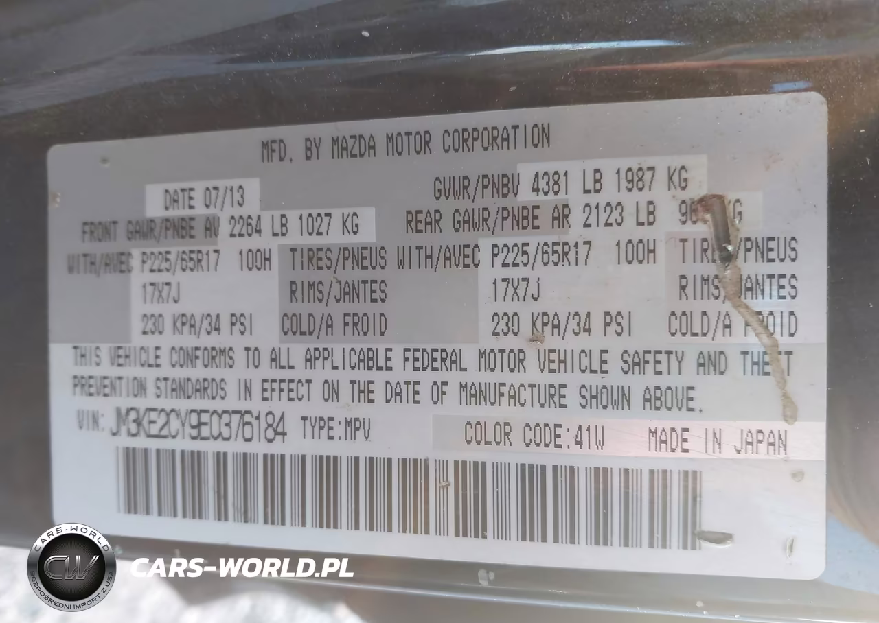 2014 Mazda Cx-5 Touring VIN:JM3KE2CY9E0376184 - 9