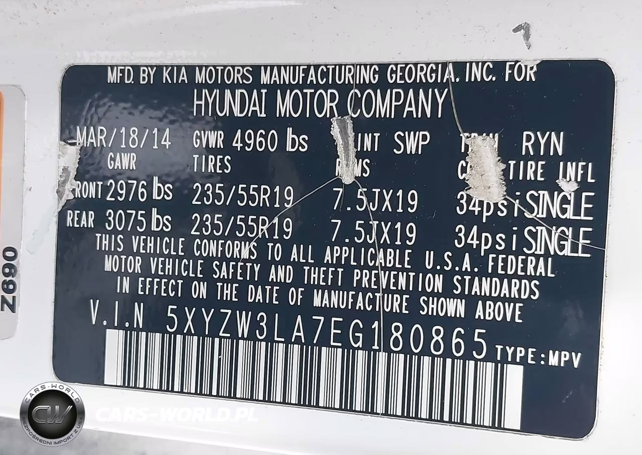 2014 Hyundai Santa Fe Sport 2.0L Turbo VIN:5XYZW3LA7EG180865 - 9