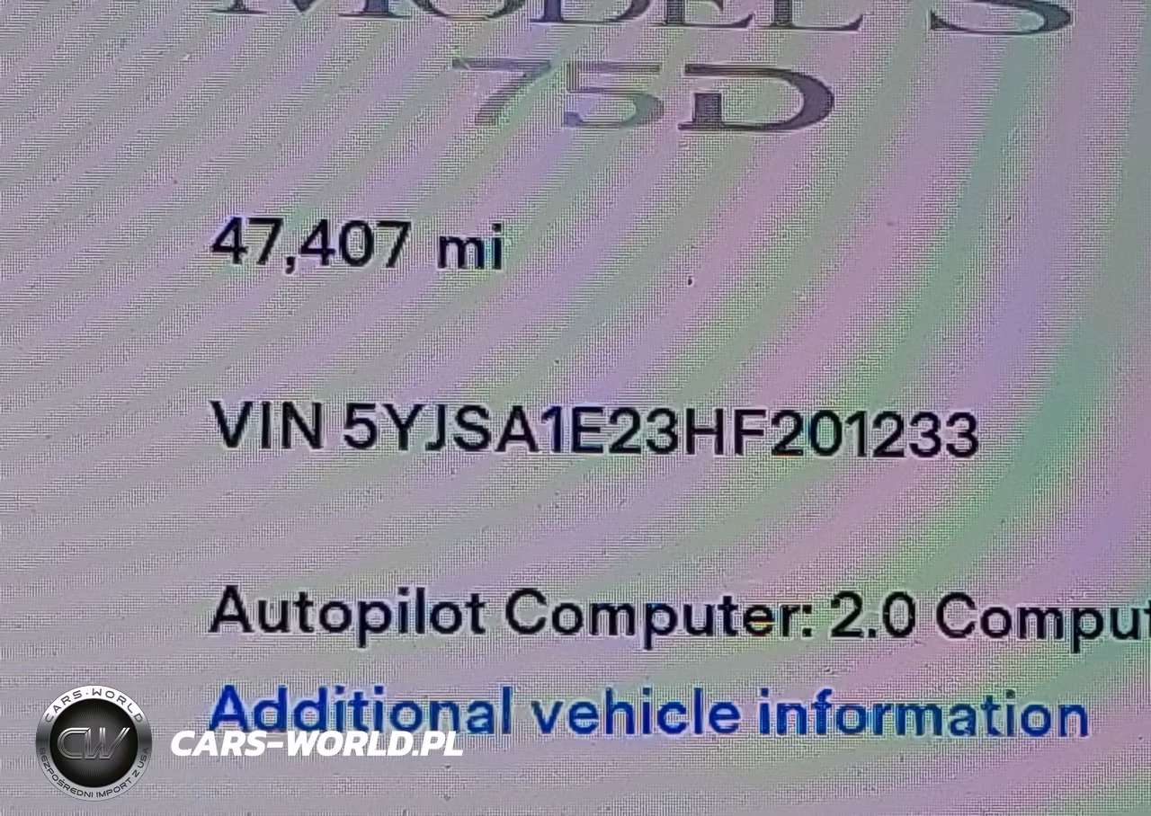 2017 Tesla Model S 100D-60D-75D-90D-P100D VIN:5YJSA1E23HF201233 - 15