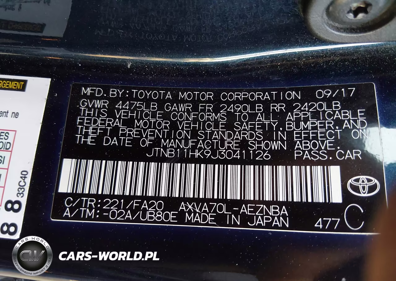 2018 Toyota Camry Le VIN:JTNB11HK9J3041126 - 9