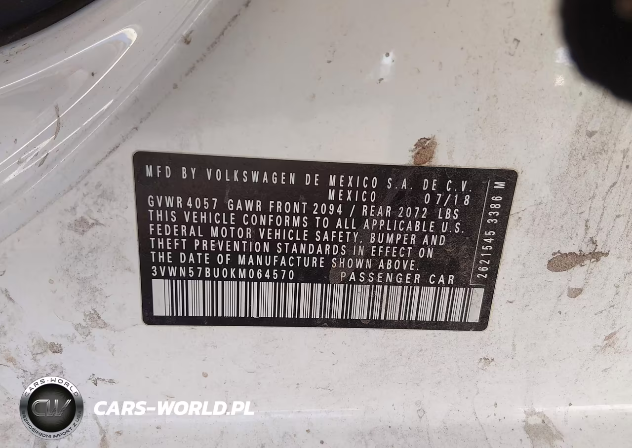 2019 Volkswagen Jetta 1.4T S VIN:3VWN57BU0KM064570 - 9