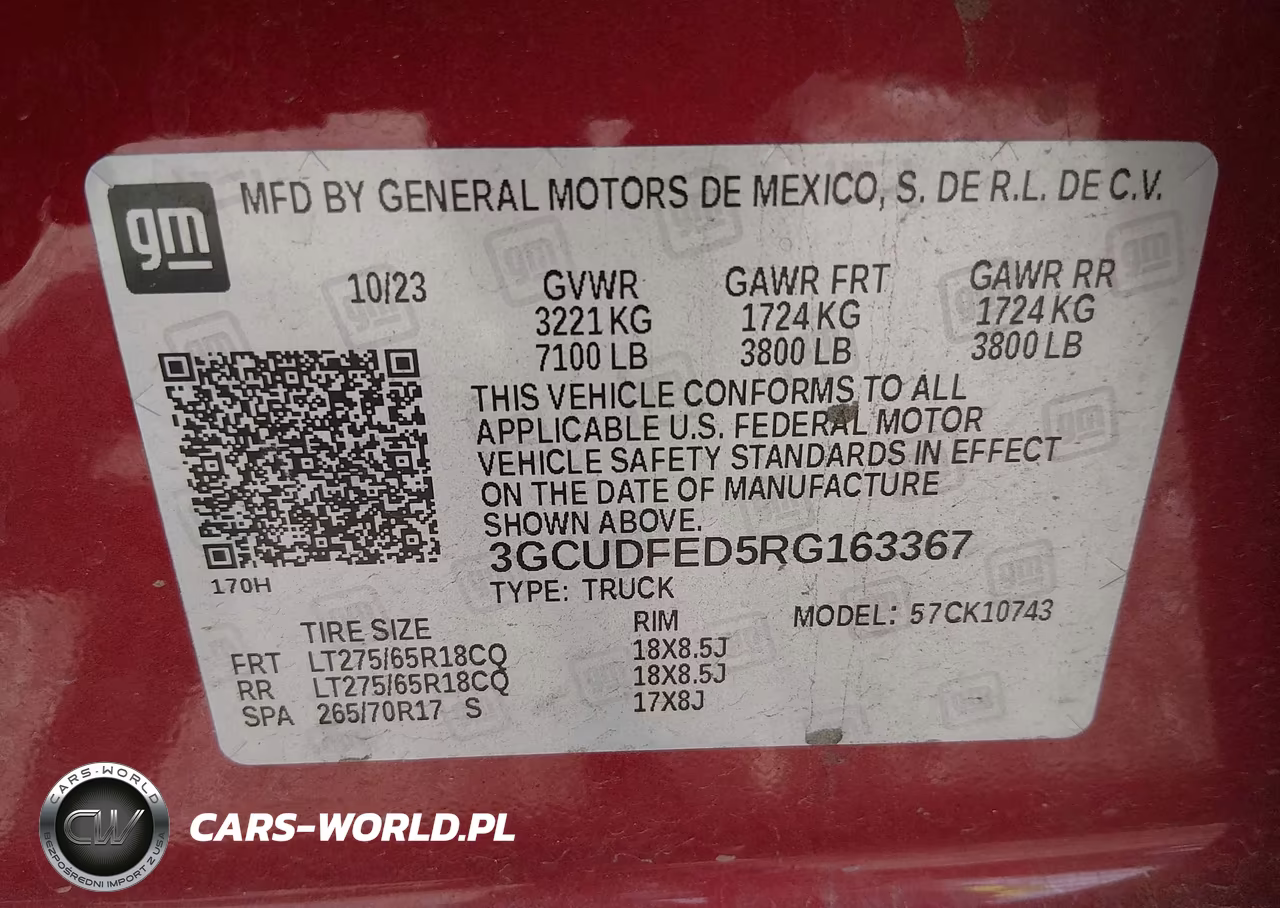 2024 Chevrolet Silverado 1500 4Wd Standard Bed Lt Trail Boss VIN:3GCUDFED5RG163367 - 9