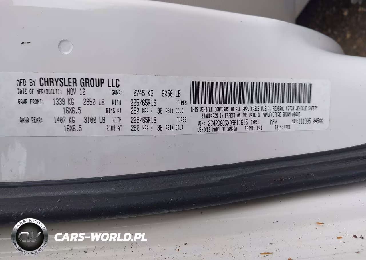 2013 Dodge Grand Caravan Sxt VIN:2C4RDGCGXDR611615 - 9