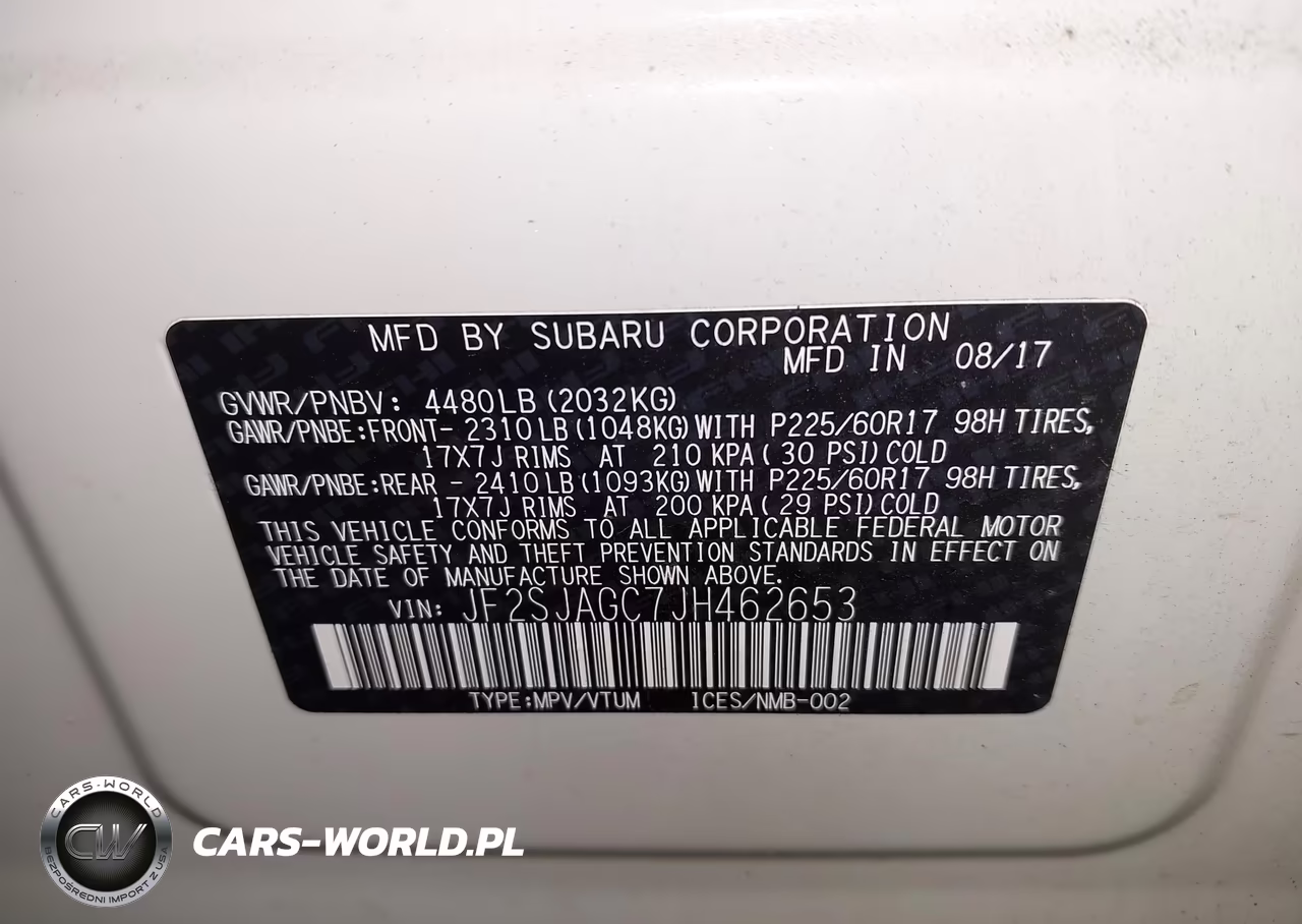 2018 Subaru Forester 2.5I Premium VIN:JF2SJAGC7JH462653 - 9