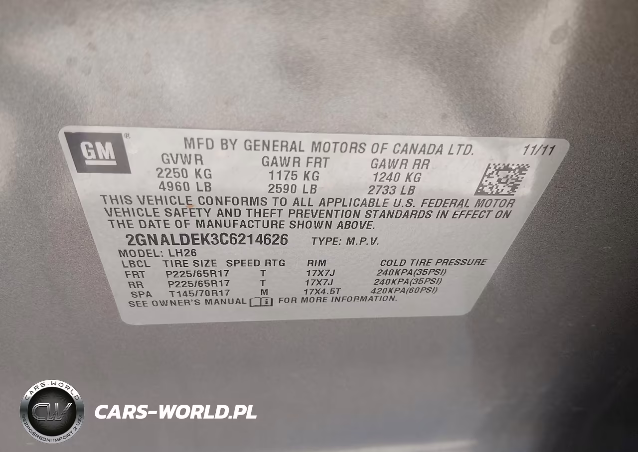 2012 Chevrolet Equinox 1Lt VIN:2GNALDEK3C6214626 - 9