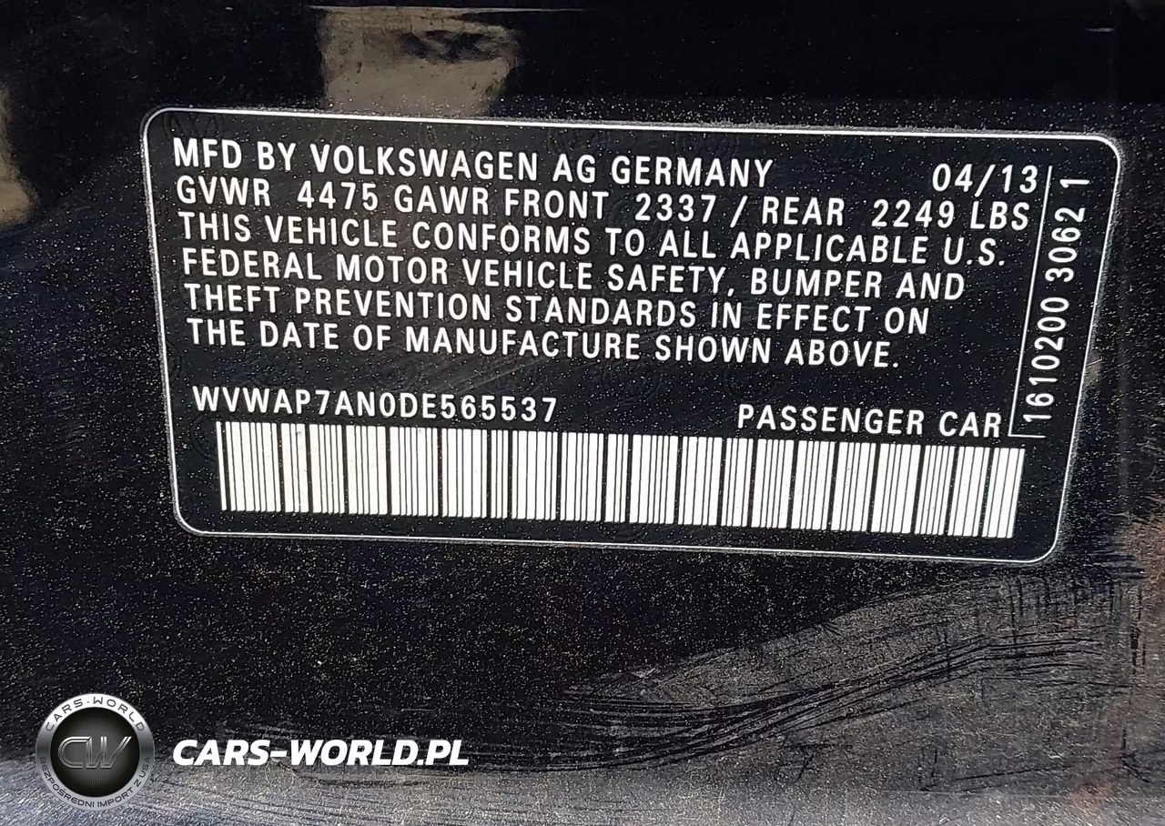 2013 Volkswagen Cc 2.0T R-Line VIN:WVWAP7AN0DE565537 - 9
