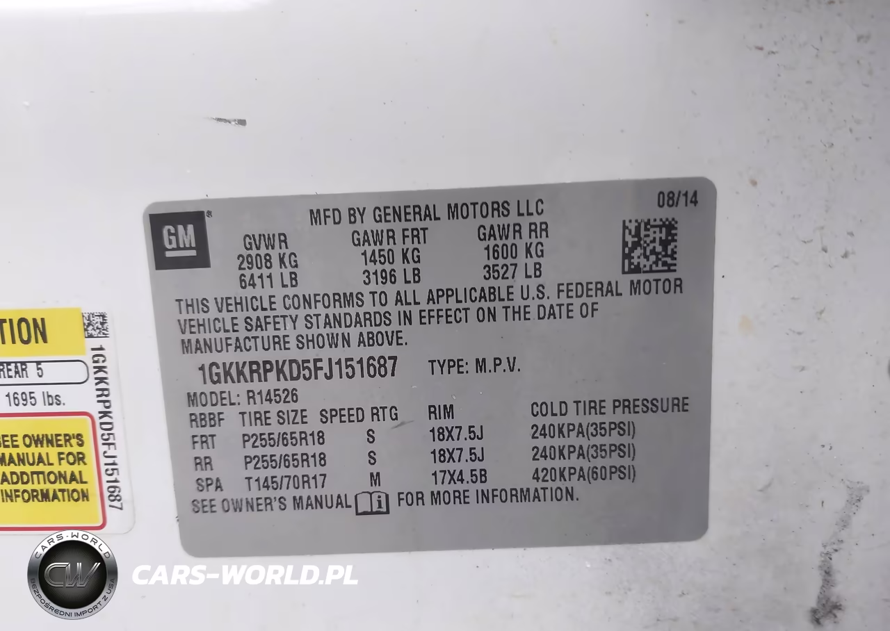 2015 GMC Acadia Sle-2 VIN:1GKKRPKD5FJ151687 - 9