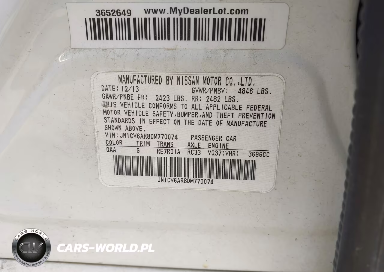 2013 Infiniti G37X VIN:JN1CV6AR8DM770074 - 9