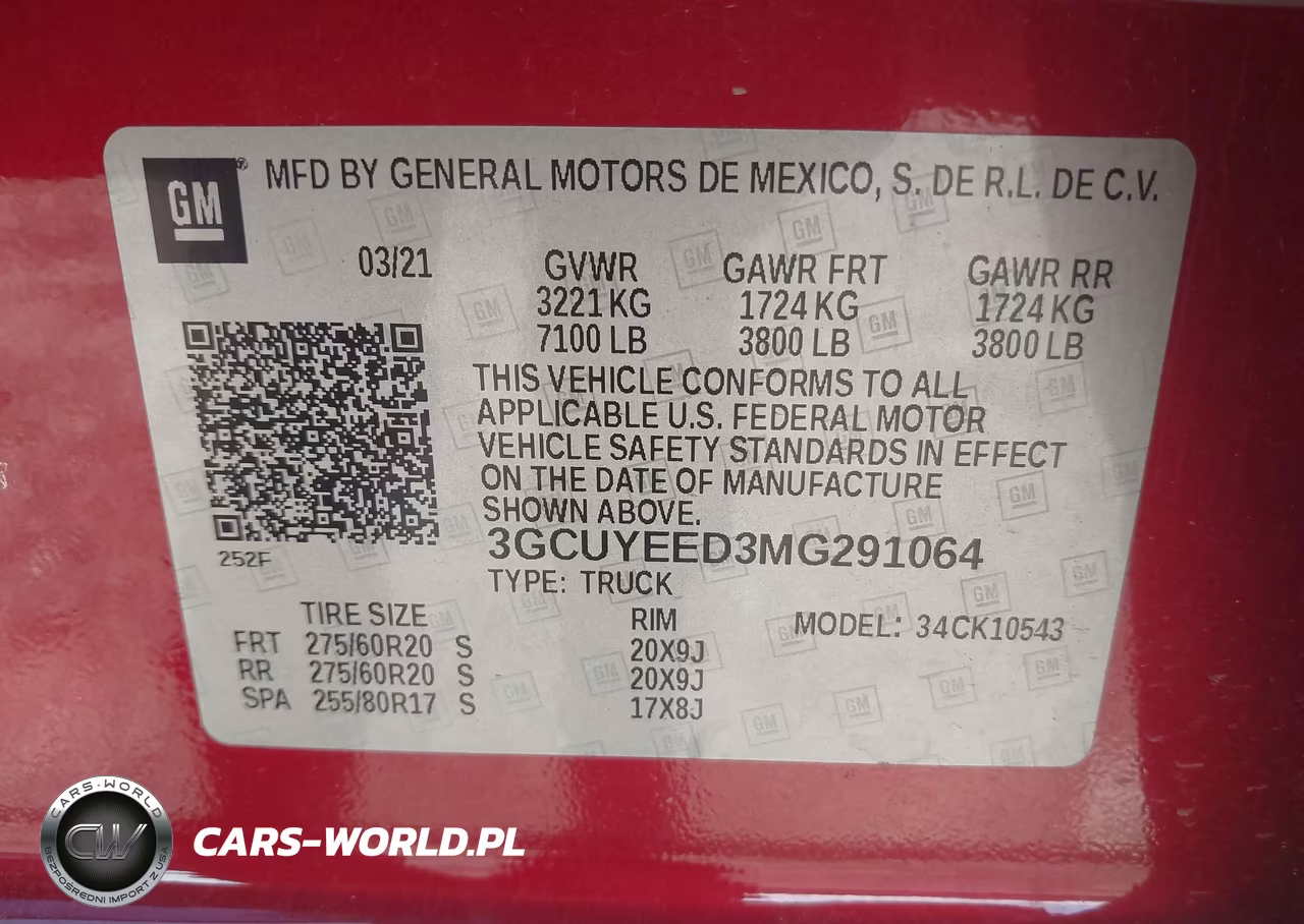 2021 Chevrolet Silverado 1500 4Wd Short Bed Rst VIN:3GCUYEED3MG291064 - 9