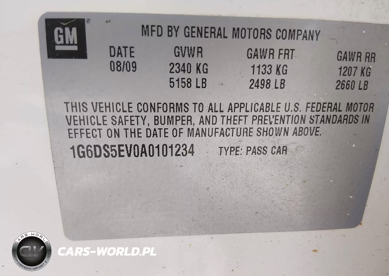 2010 Cadillac Cts Premium VIN:1G6DS5EV0A0101234 - 9
