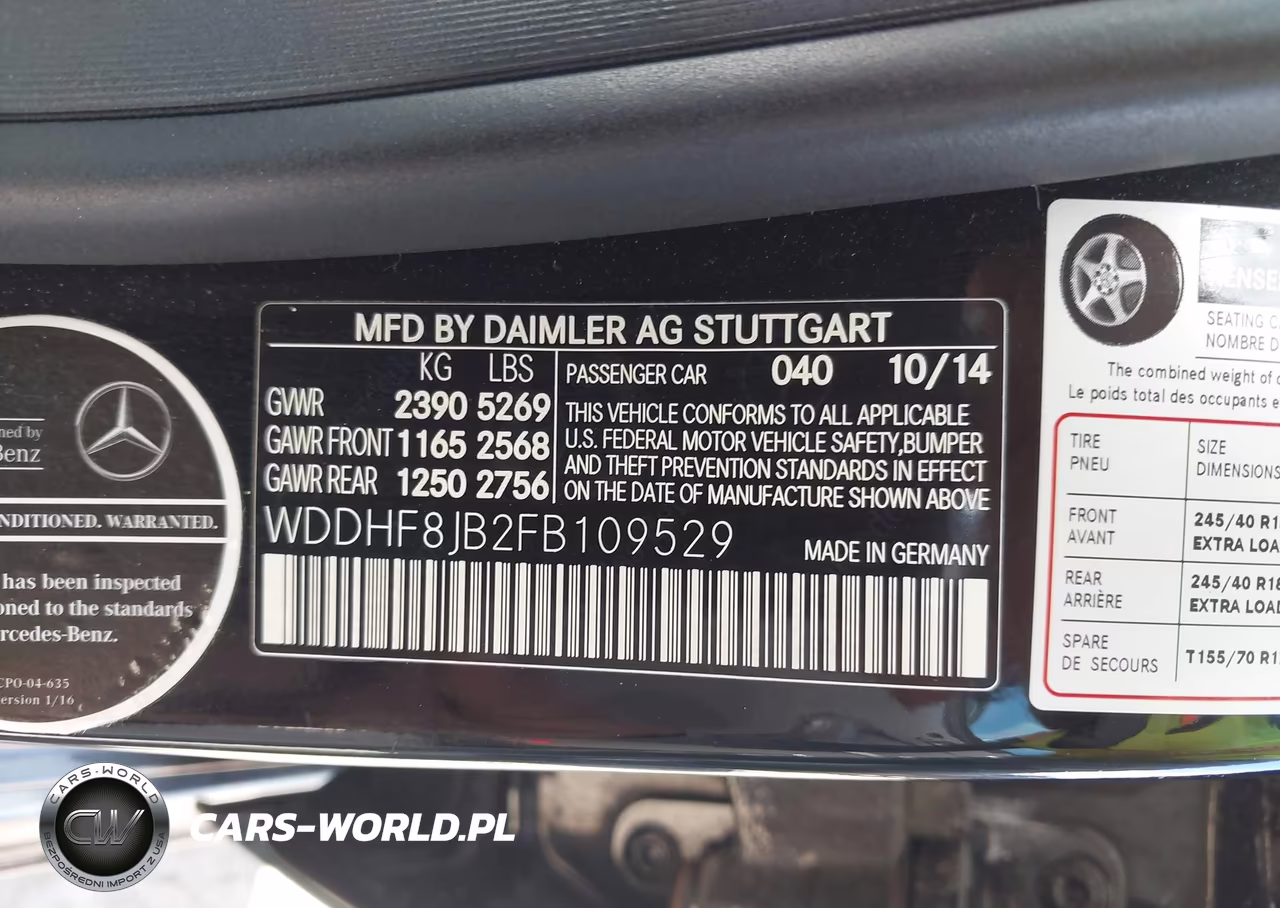 2015 Mercedes-Benz E 350 4Matic VIN:WDDHF8JB2FB109529 - 9