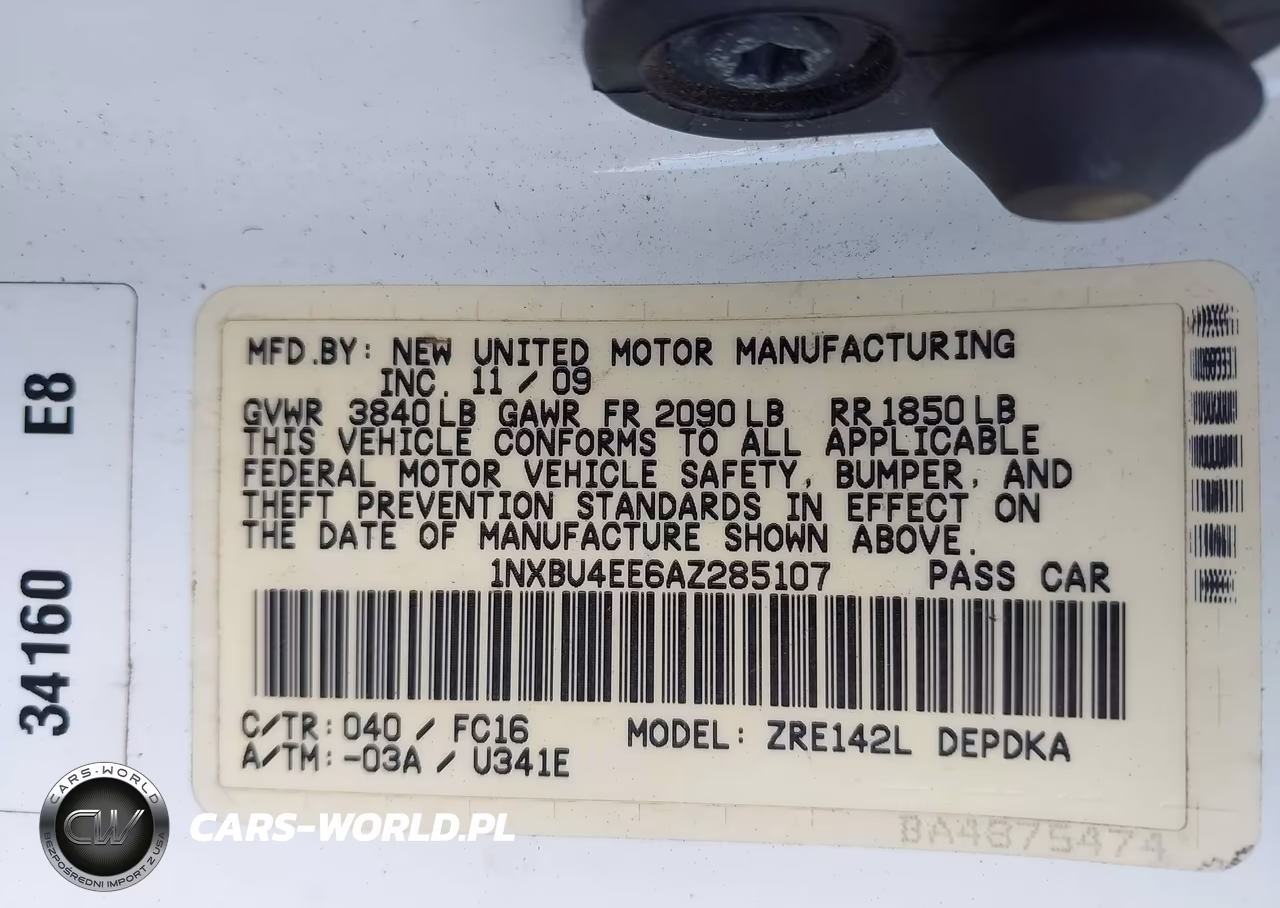 2010 Toyota Corolla Le VIN:1NXBU4EE6AZ285107 - 9