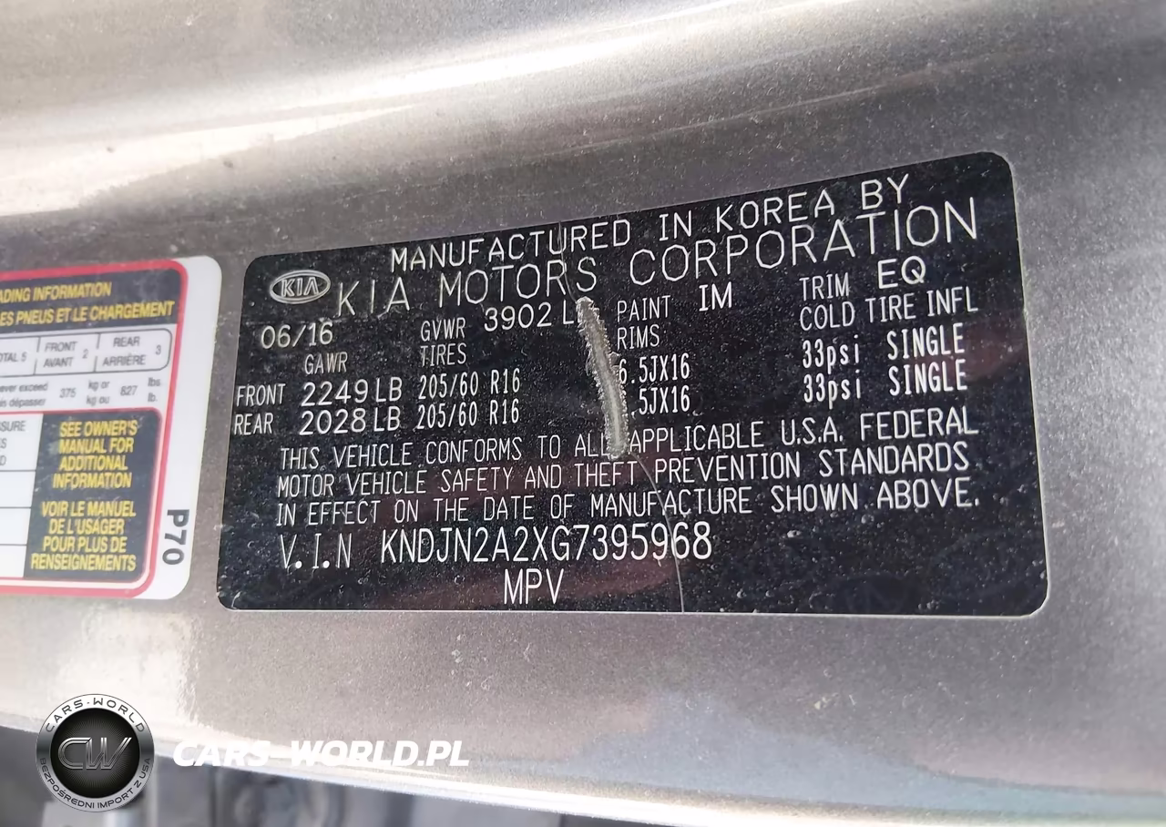 2016 Kia Soul VIN:KNDJN2A2XG7395968 - 9