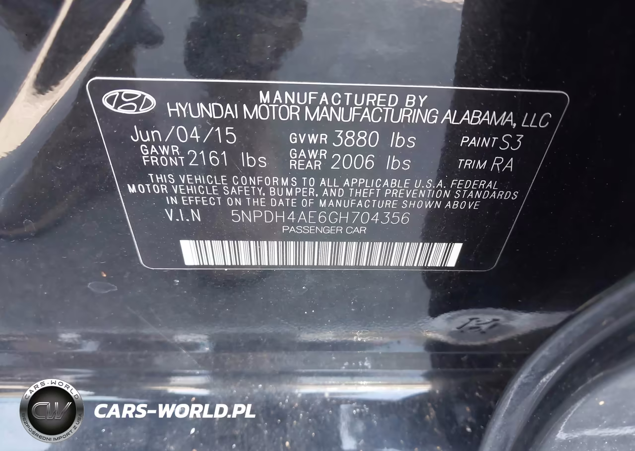 2016 Hyundai Elantra Se VIN:5NPDH4AE6GH704356 - 9