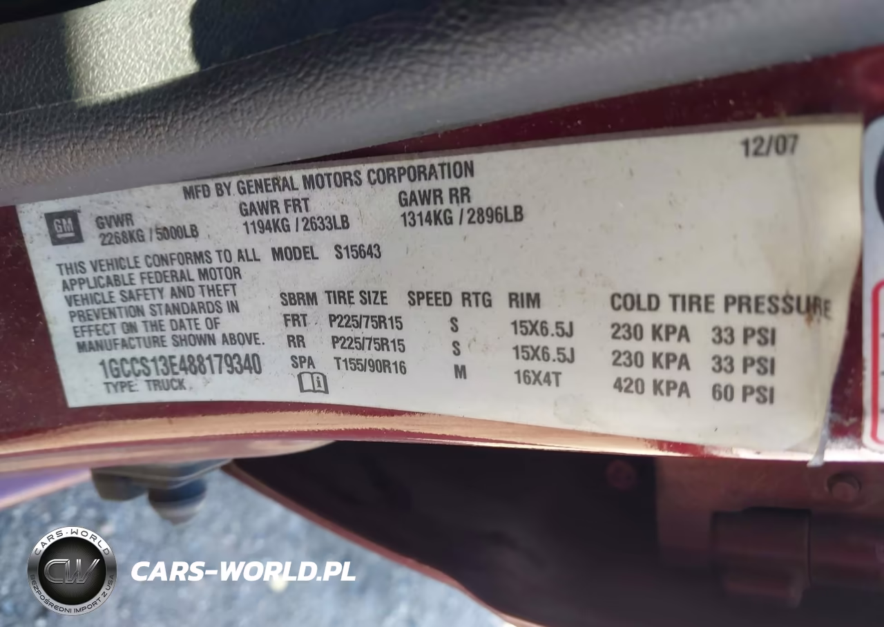2008 Chevrolet Colorado Lt VIN:1GCCS13E488179340 - 9