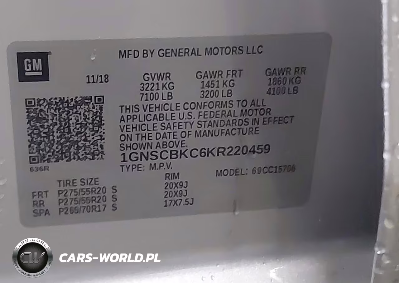 2019 Chevrolet Tahoe Lt VIN:1GNSCBKC6KR220459 - 9