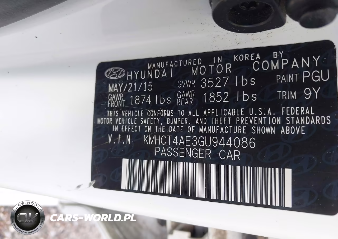 2016 Hyundai Accent Se VIN:KMHCT4AE3GU944086 - 9