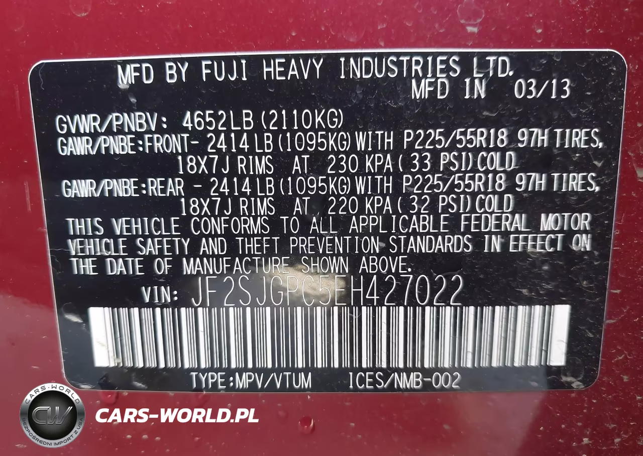 2014 Subaru Forester 2.0Xt Touring VIN:JF2SJGPC5EH427022 - 9