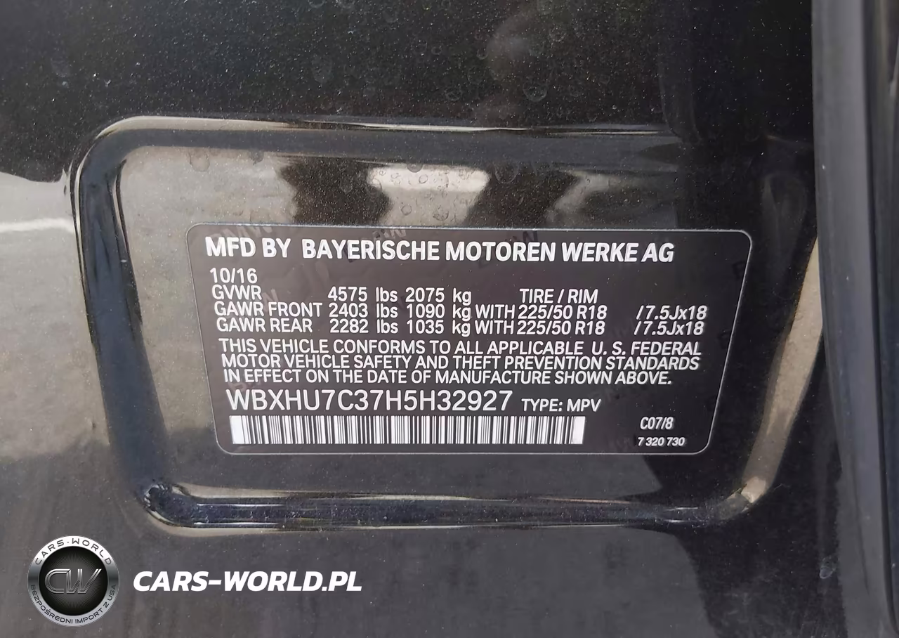 2017 BMW X1 Sdrive28I VIN:WBXHU7C37H5H32927 - 9