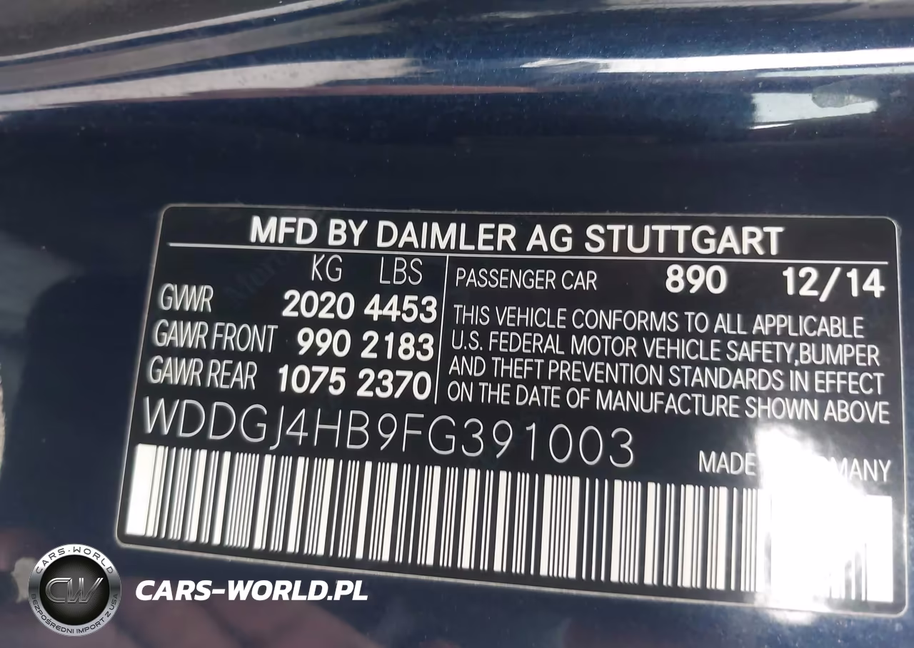 2015 Mercedes-Benz C 250 VIN:WDDGJ4HB9FG391003 - 9