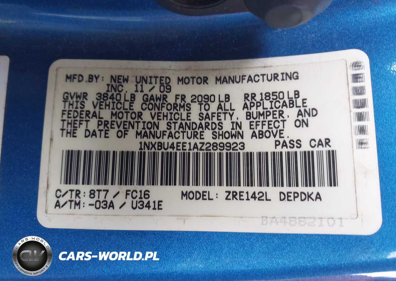 2010 Toyota Corolla Le VIN:1NXBU4EE1AZ289923 - 9