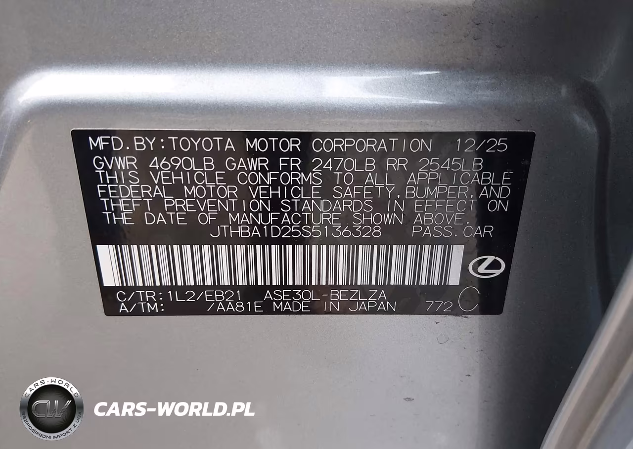2025 Lexus Is 300 F Sport Design VIN:JTHBA1D25S5136328 - 9