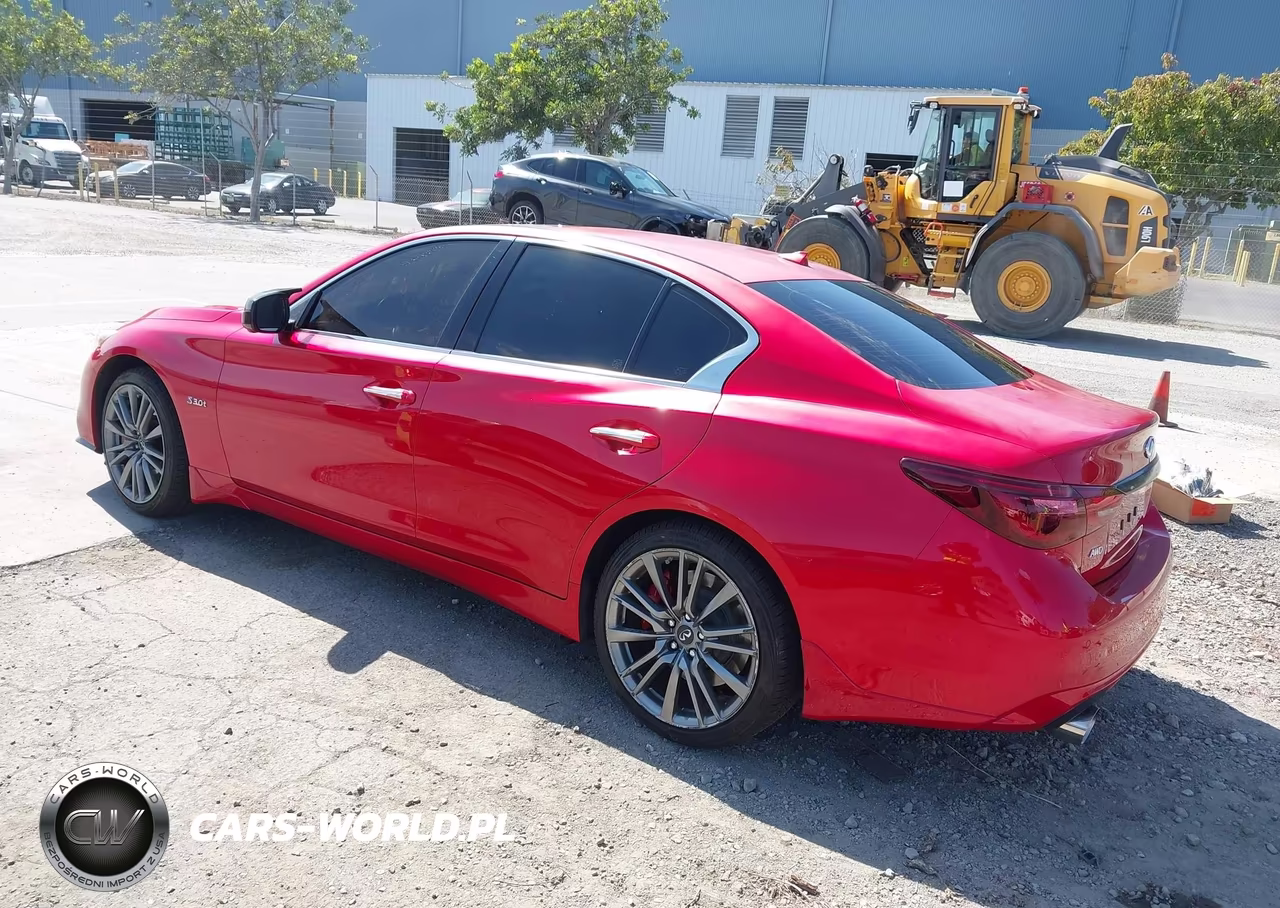 2018 Infiniti Q50 3.0T Red Sport 400 VIN:JN1FV7AR6JM700121 - 3