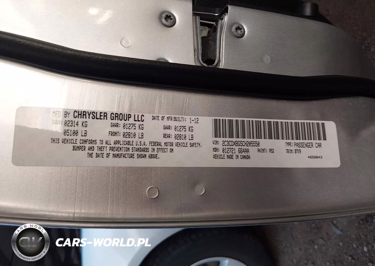 2012 Dodge Charger Se VIN:2C3CDXBG5CH205550 - 9