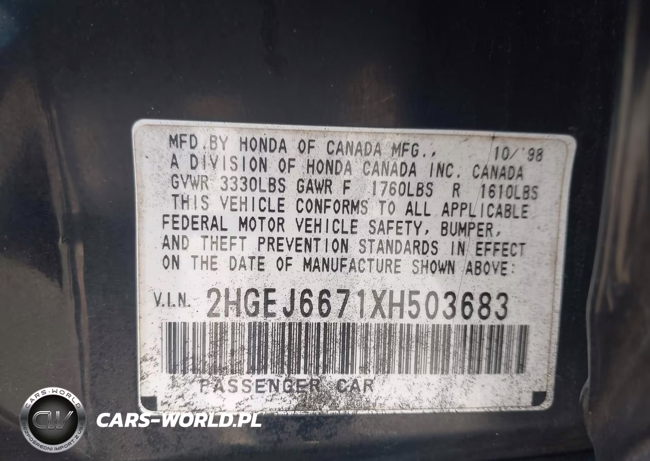 1999 Honda Civic Lx VIN:2HGEJ6671XH503683 - 9