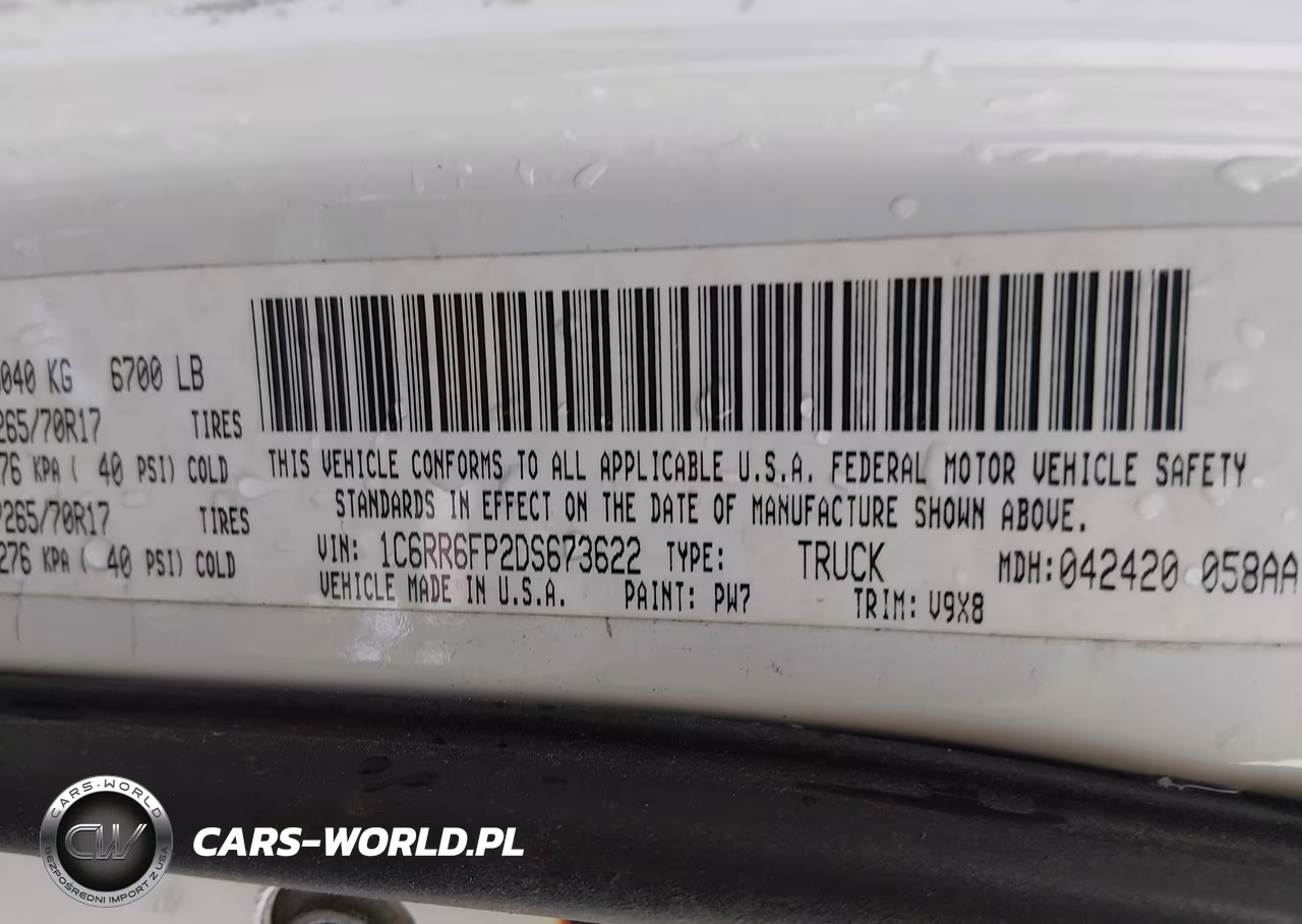 2013 Ram 1500 Tradesman VIN:1C6RR6FP2DS673622 - 9