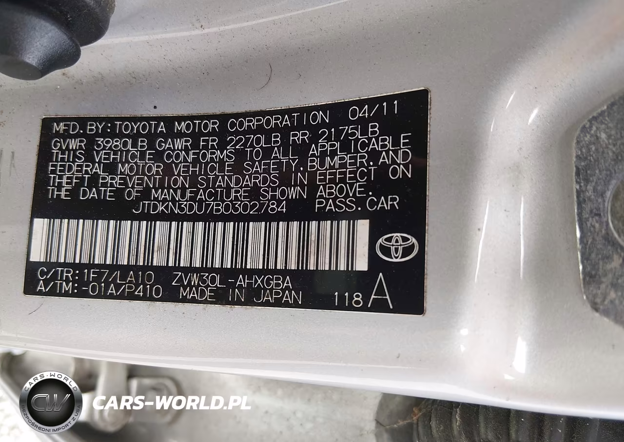 2011 Toyota Prius Four VIN:JTDKN3DU7B0302784 - 9