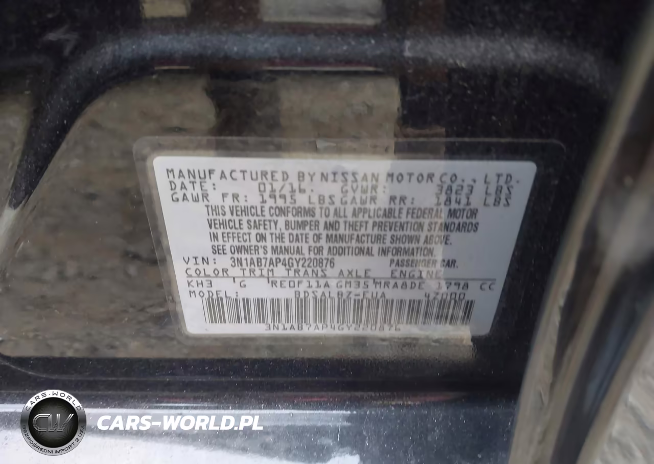 2016 Nissan Sentra S VIN:3N1AB7AP4GY220876 - 9