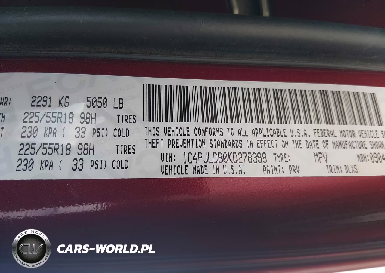 2019 Jeep Cherokee Limited Fwd VIN:1C4PJLDB0KD278398 - 9