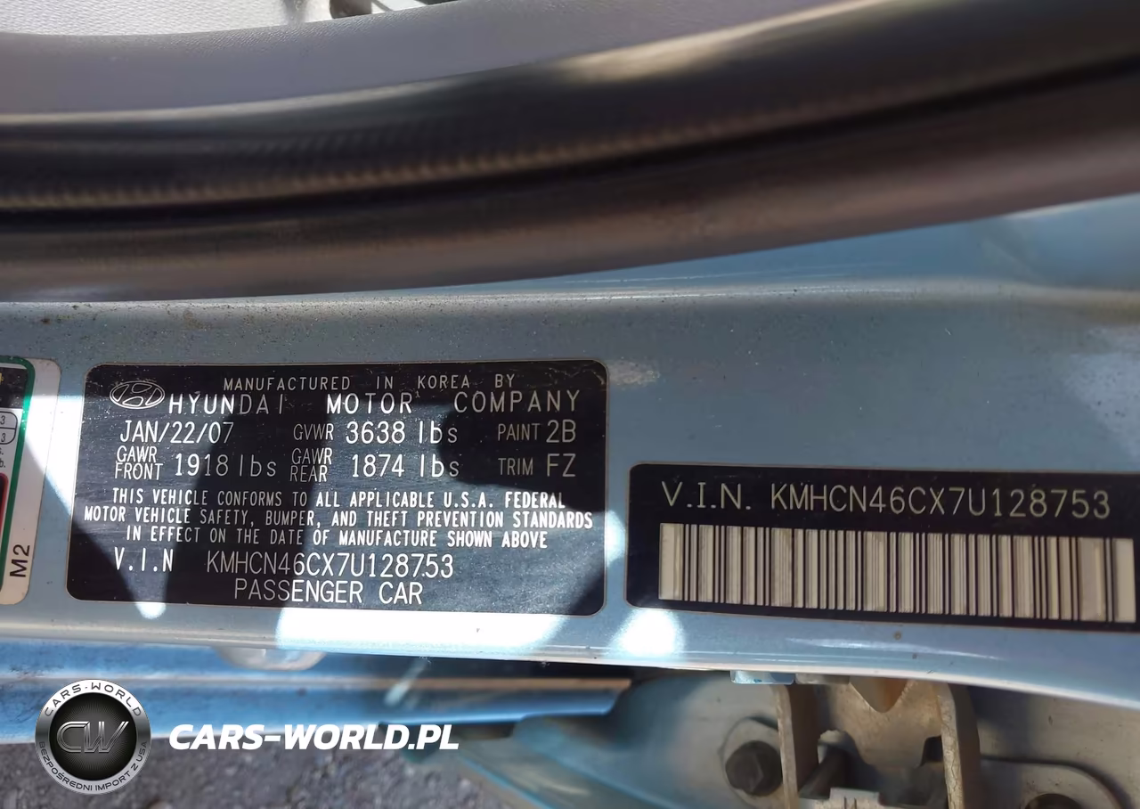2007 Hyundai Accent Gls VIN:KMHCN46CX7U128753 - 9