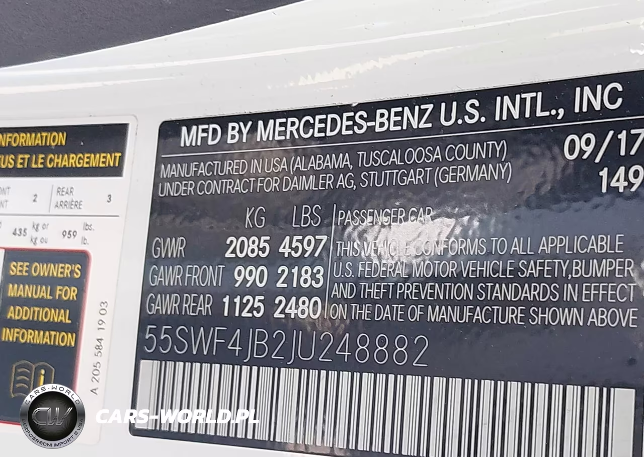 2018 Mercedes-Benz C 300 VIN:55SWF4JB2JU248882 - 9