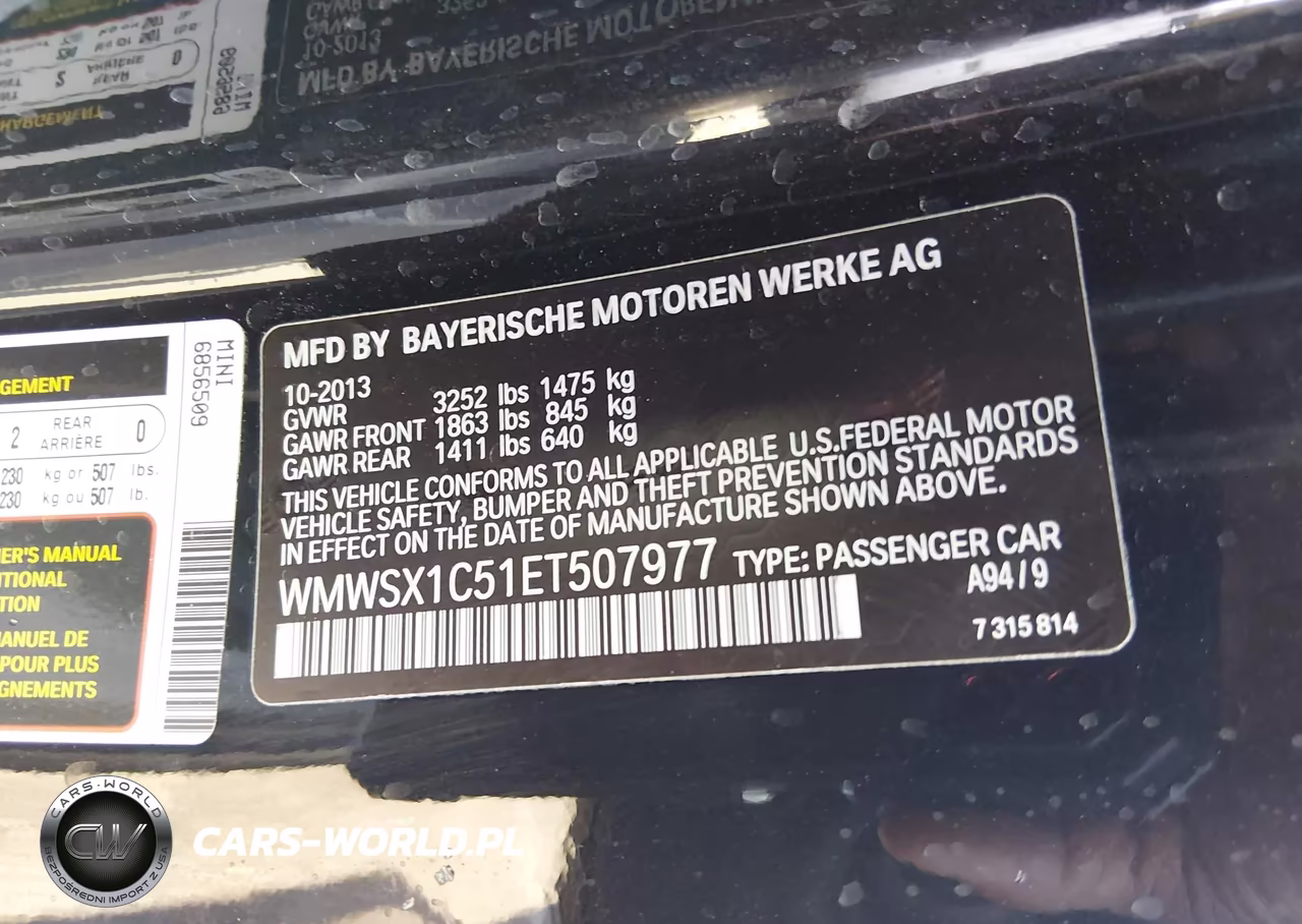 2014 Mini Coupe Cooper VIN:WMWSX1C51ET507977 - 9