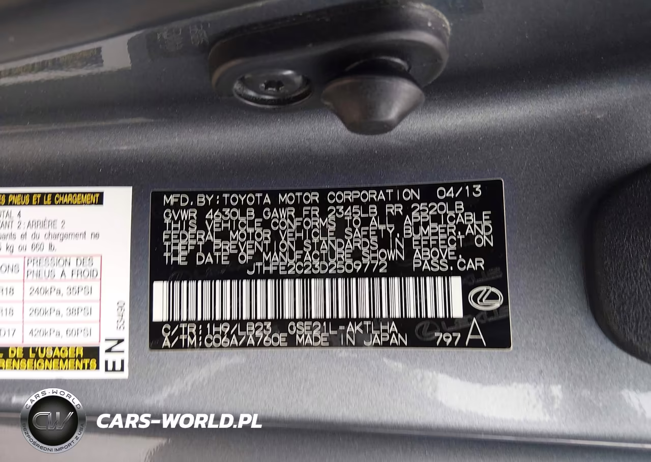 2013 Lexus Is 350C VIN:JTHFE2C23D2509772 - 9