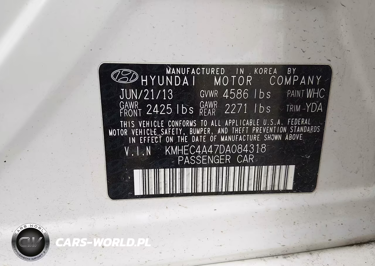 2013 Hyundai Sonata Hybrid Limited VIN:KMHEC4A47DA084318 - 9