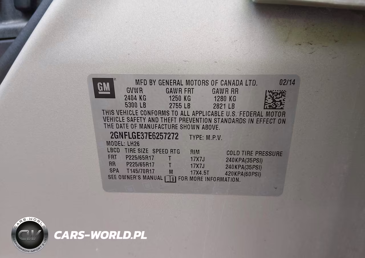 2014 Chevrolet Equinox 2Lt VIN:2GNFLGE37E6257272 - 9