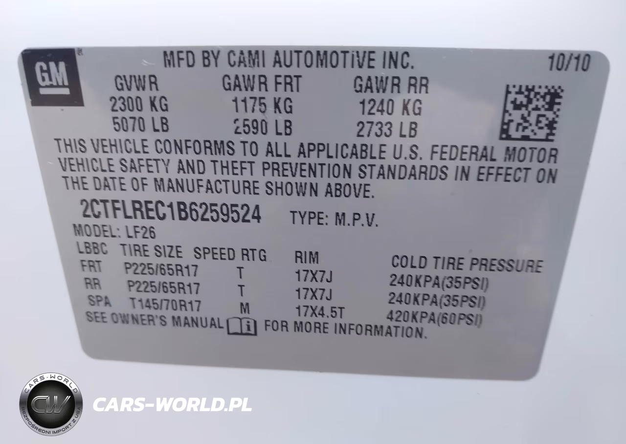 2011 GMC Terrain Sle-1 VIN:2CTFLREC1B6259524 - 9