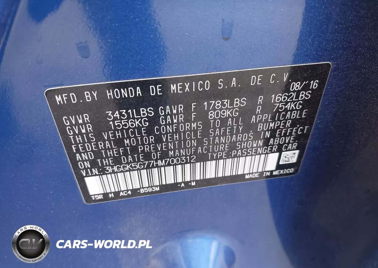 2017 Honda Fit Ex VIN:3HGGK5G77HM700312 - 9