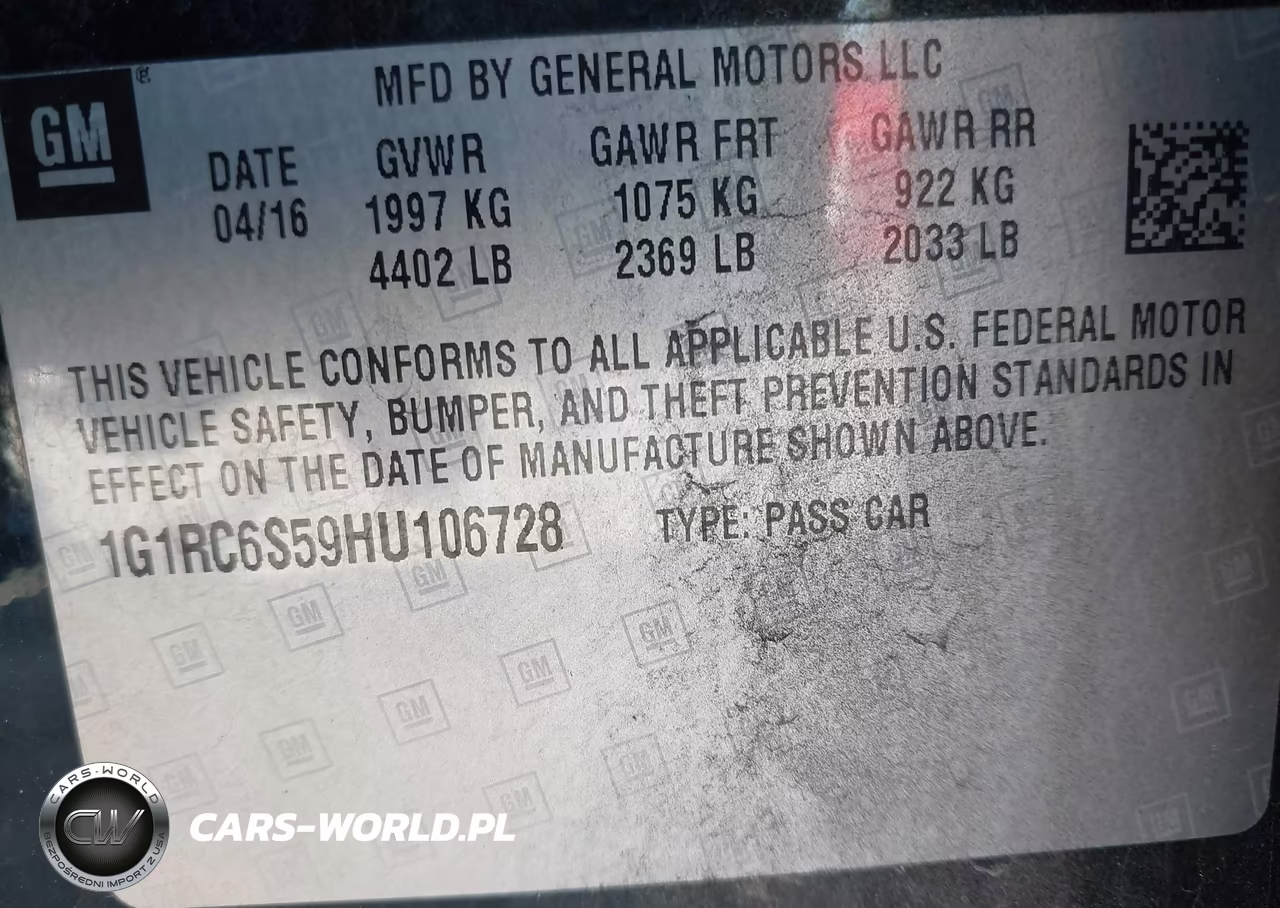 2017 Chevrolet Volt Lt VIN:1G1RC6S59HU106728 - 9