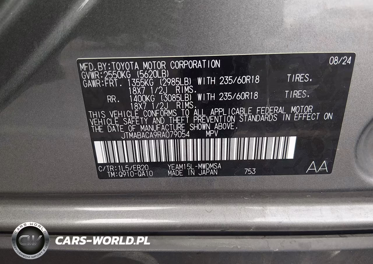 2024 Toyota Bz4X Xle VIN:JTMABACA9RA079054 - 9