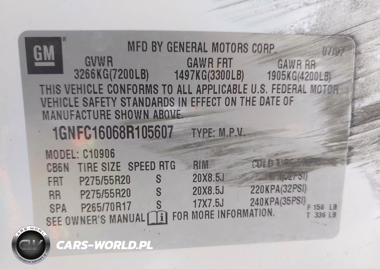 2008 Chevrolet Suburban 1500 Ltz VIN:1GNFC16068R105607 - 9